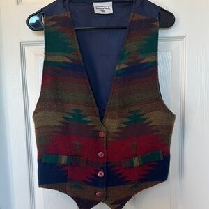 Vintage Brittany Nicole, Colorful Patterned Vest